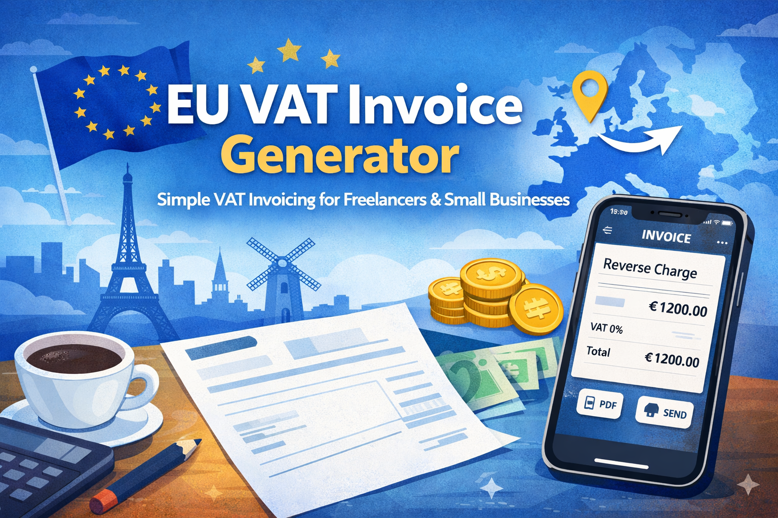 EU VAT Invoice Generator: Simple, Compliant Invoicing in 30 Seconds